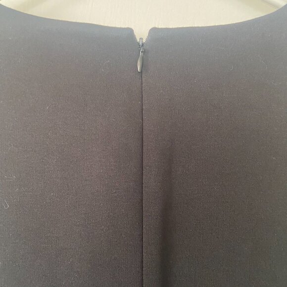 Lauren Ralph Lauren - Black Knee length dress with faux leather detail Size 6P - Picture 7 of 13